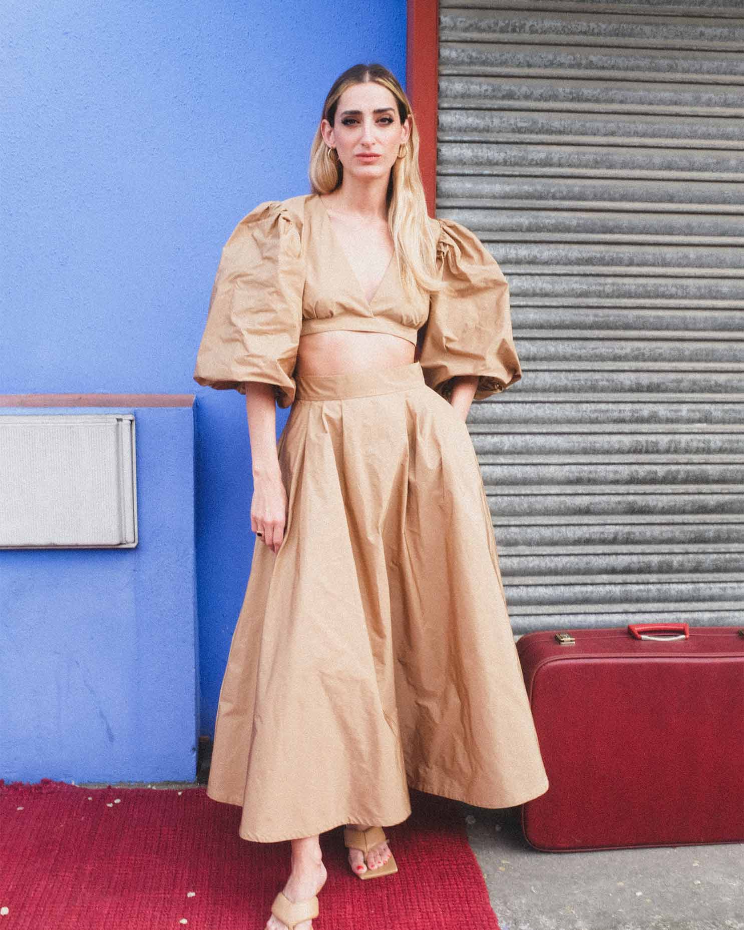Manuelito skirt camel