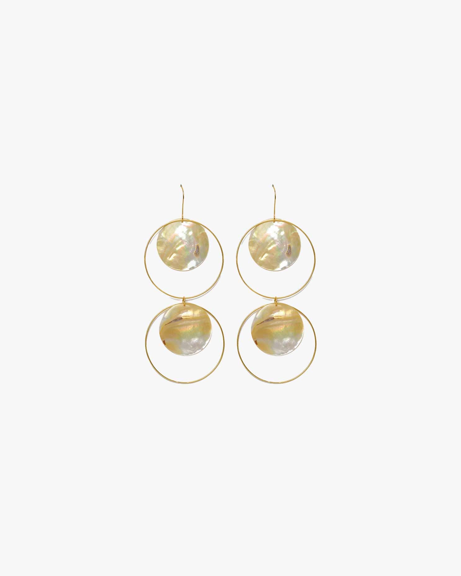 Nacar Gold Earrings