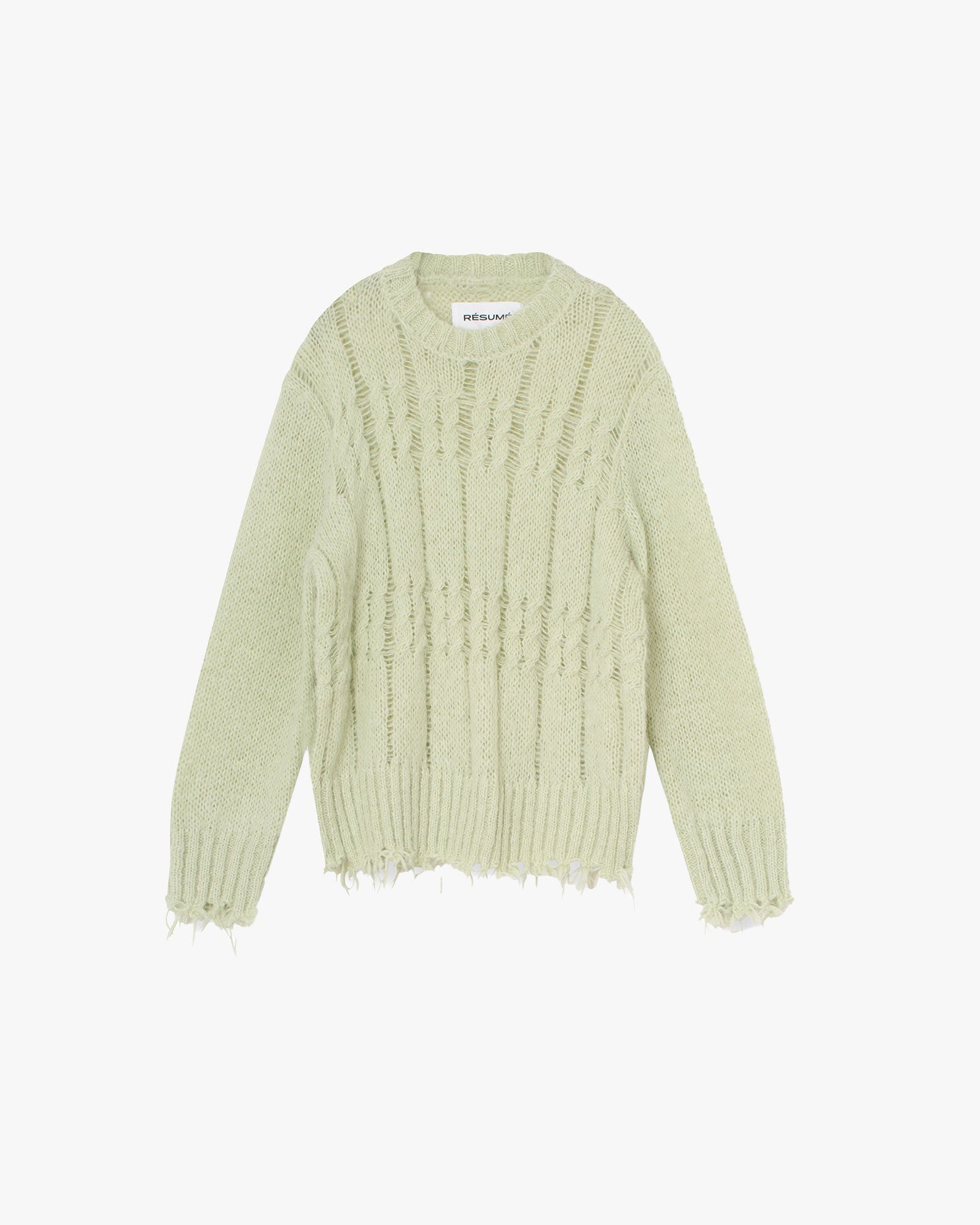 AnnoraRS Knit Pullover in Pastel Green