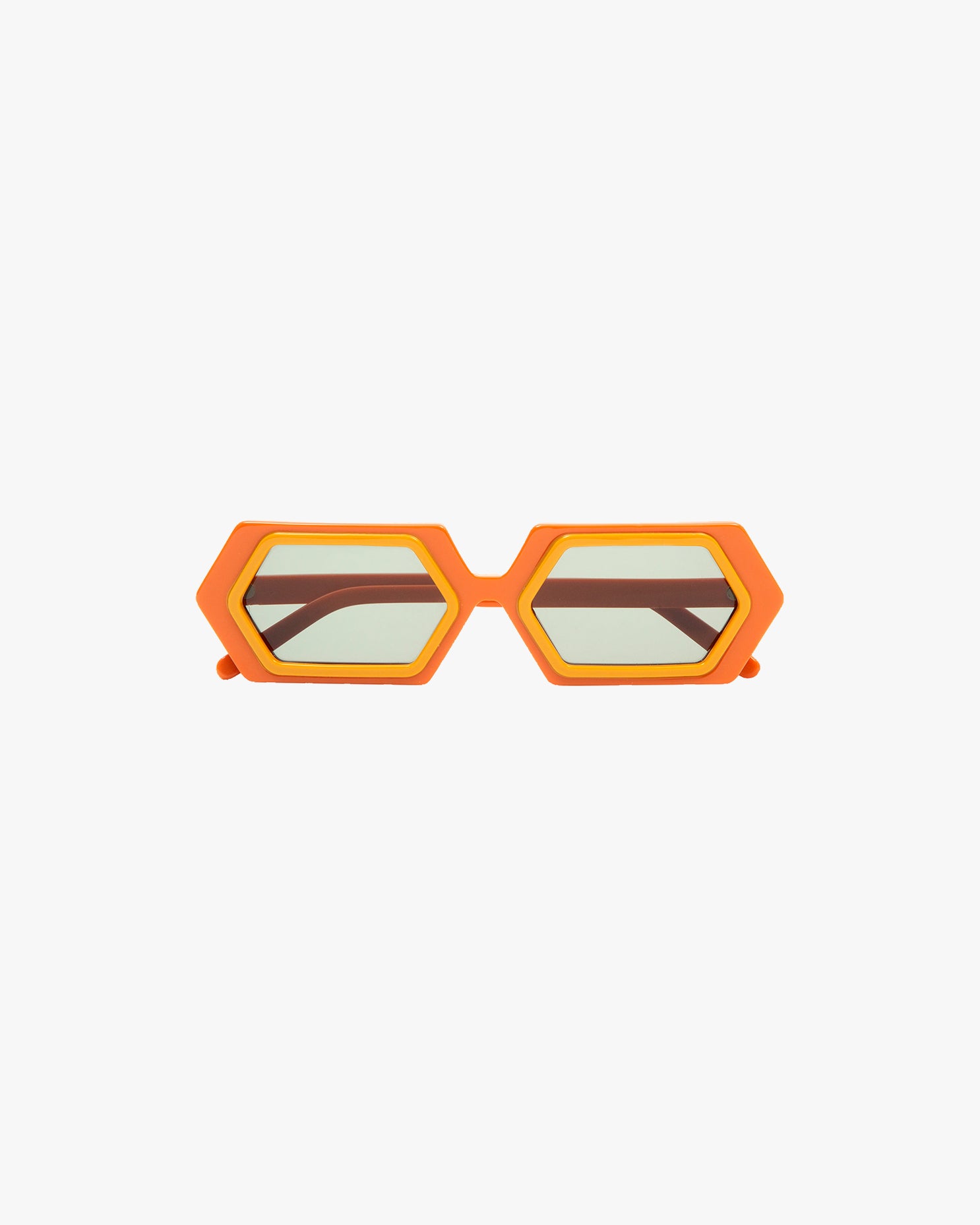 Dexagon Sunglasses in Orange Yellow