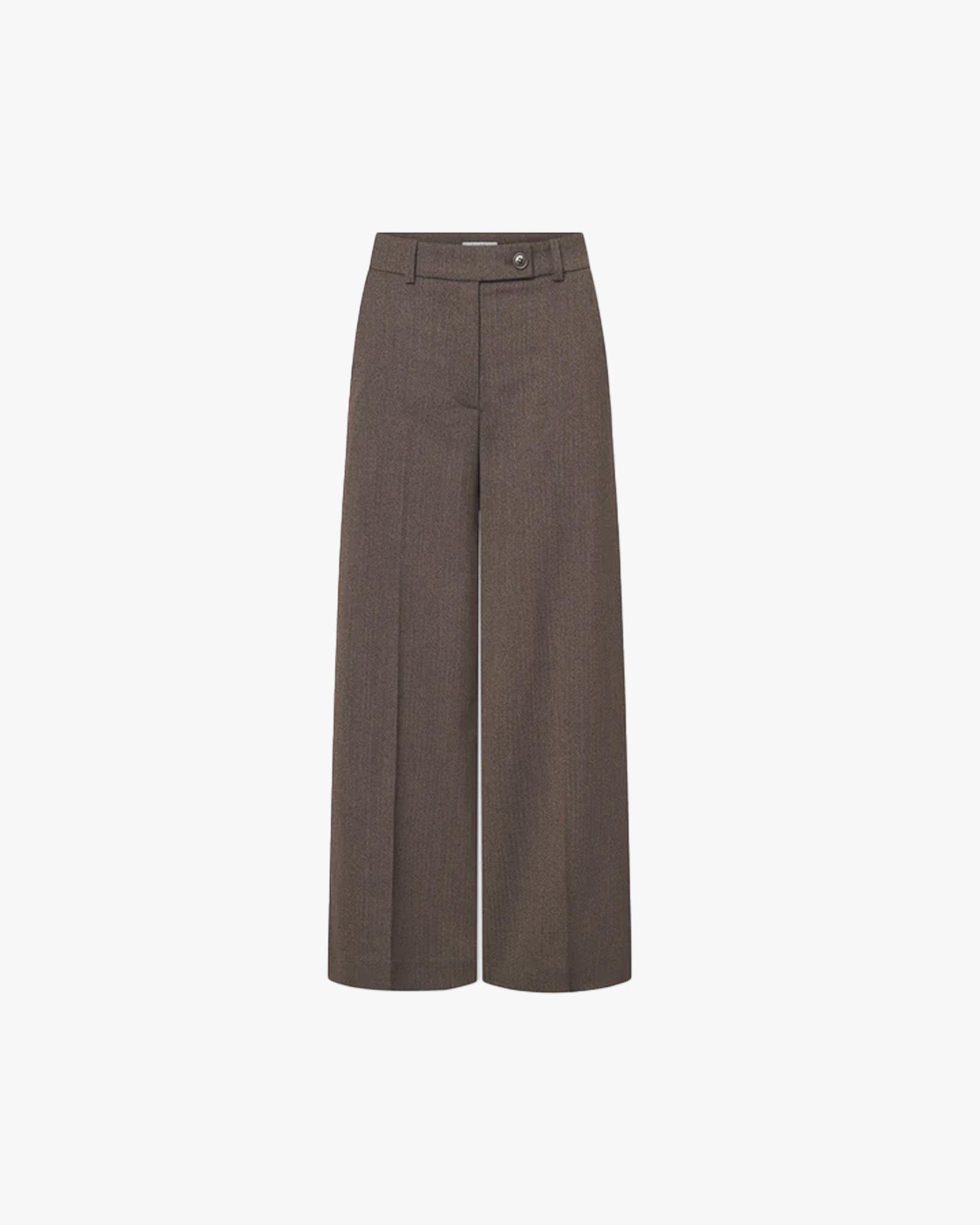 Harper Pants - Brown Herringbone