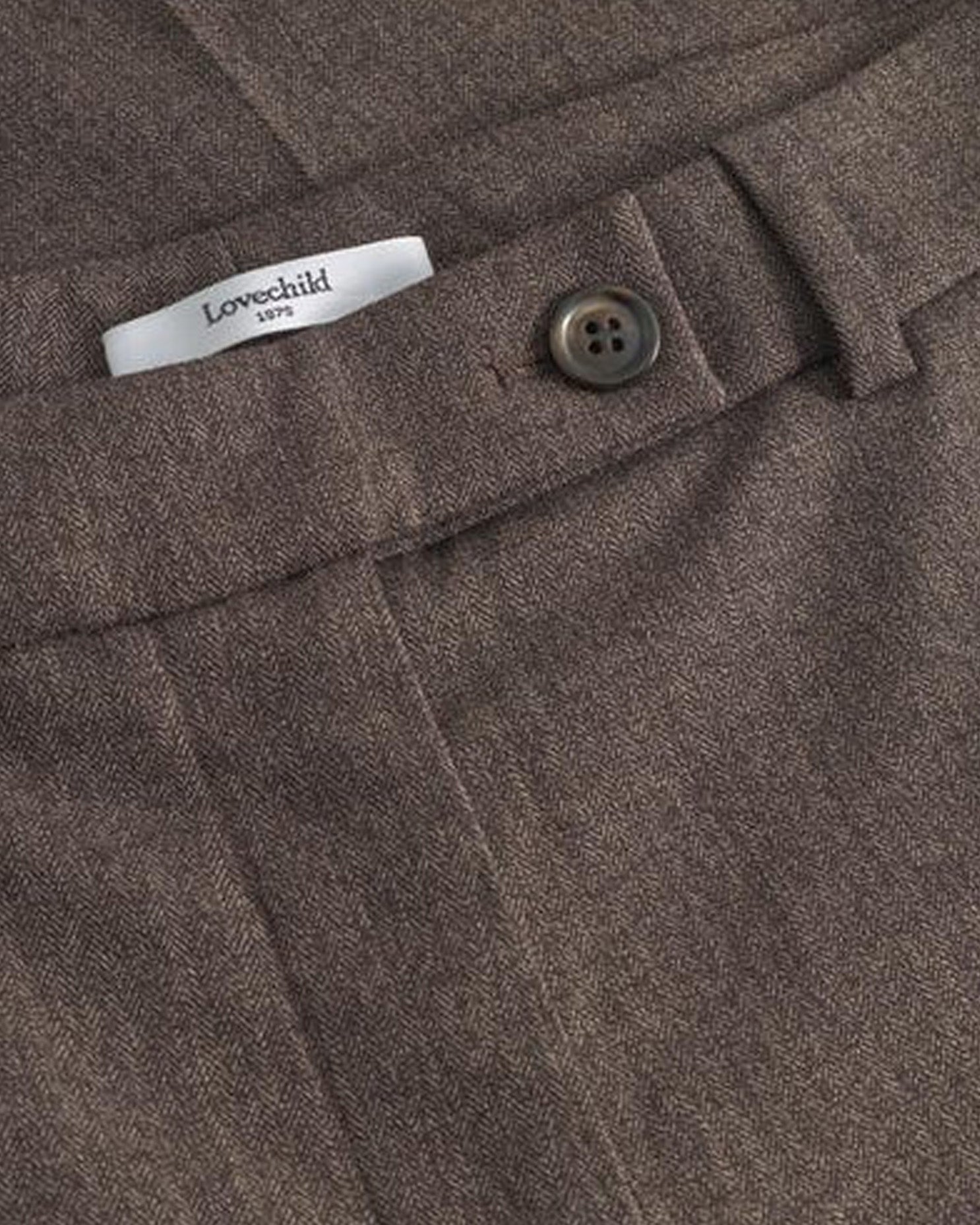 Harper Pants - Brown Herringbone