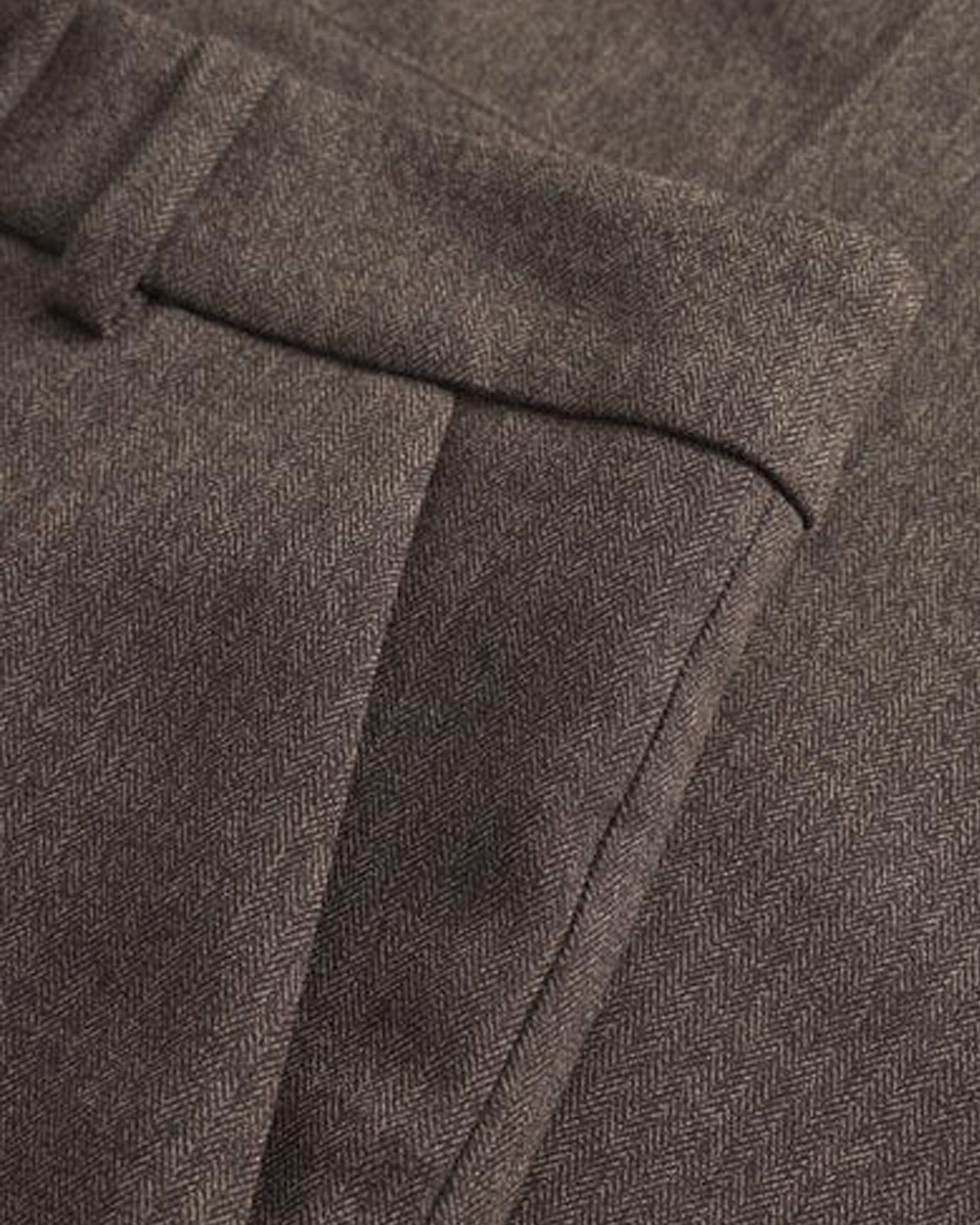 Harper Pants - Brown Herringbone