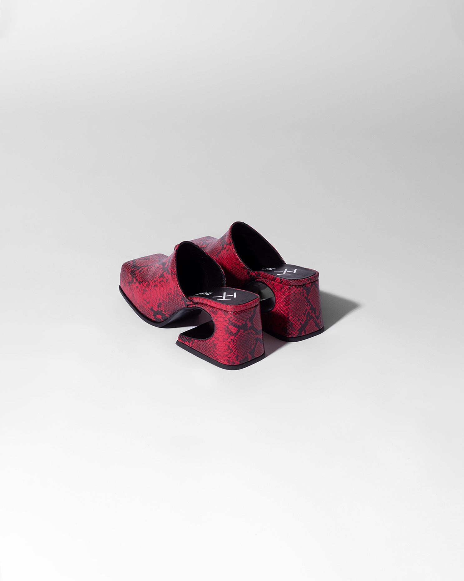 Cherry Red Snake Sassy Mule