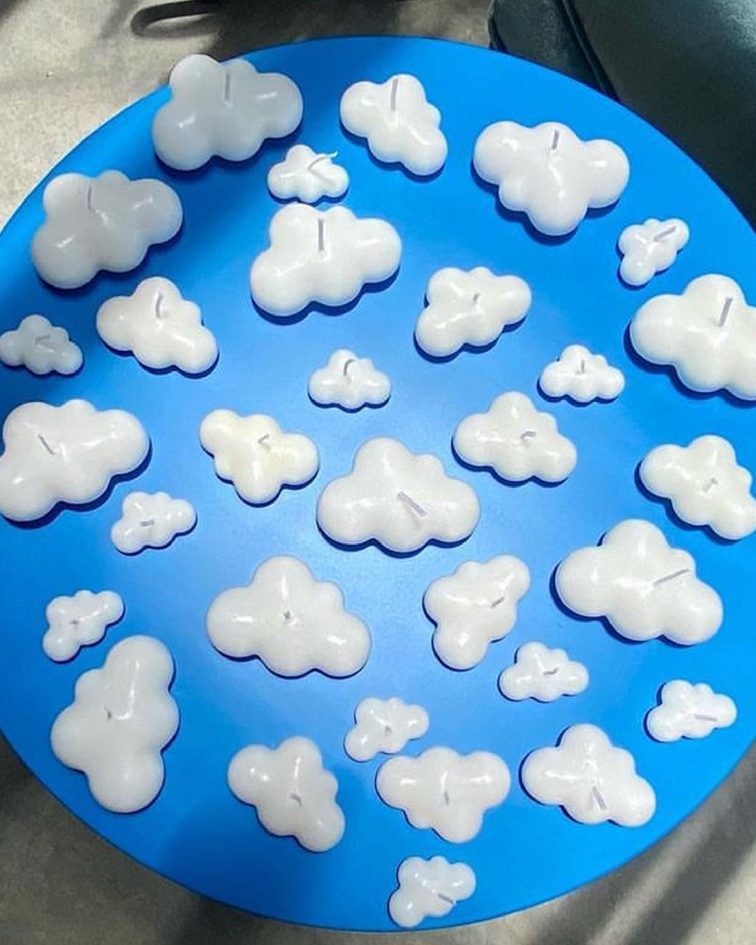 Cloud Candles in Blue